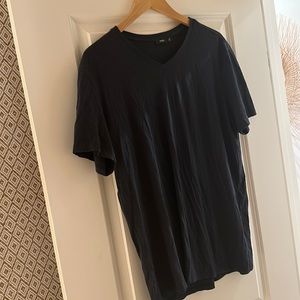 Vince classic V scoop Tee - Dark Navy